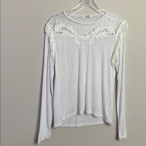 Sweewe white western boho style long sleev…